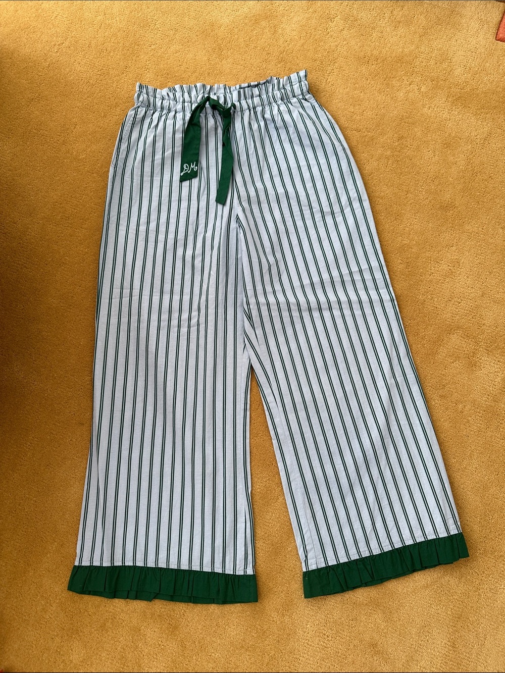 Damson Madder Blue & Green Striped Pajama Set - Picture 6 of 6